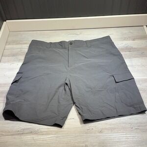 Orvis Stretch Men's size 40 Cargo Shorts Grey Green Fishing Outdoor Hiking